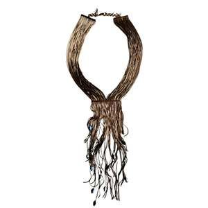 Iosselliani - Black Hole Su Multi Thread Fringes Necklace